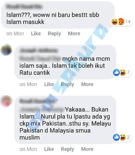 Peserta Ratu Cantik Sabah Ini Dipersoal Status Agamanya Gara-Gara Nama Nurul..