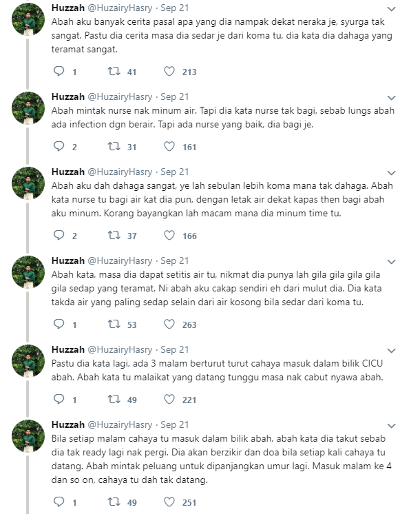 “Abah Aku Cerita Masa Koma, Dia Nampak Padang Mahsyar & Ramai Kena Humban..”