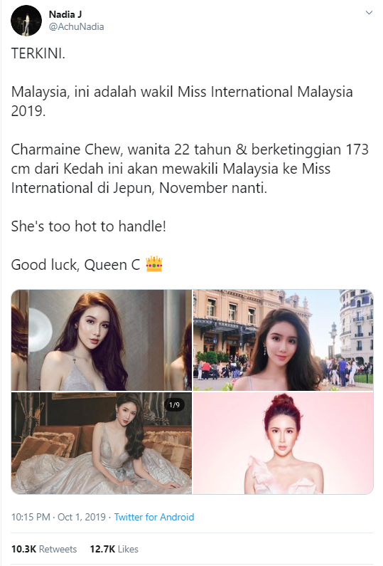 Persis Selebriti Korea, Wakil Miss International Malaysia Rupanya Orang Kedah
