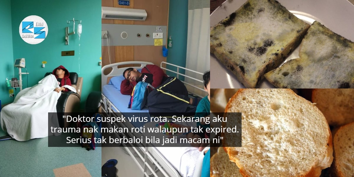 Demam Sampai Menggigil Teruk, Lelaki Serik Makan Roti Expired Yang Nampak Elok