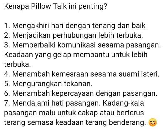 Tambah Kemesraan Suami Isteri, Rutin ‘Pillow Talk’ Abu & Minah Wajar Dicontohi