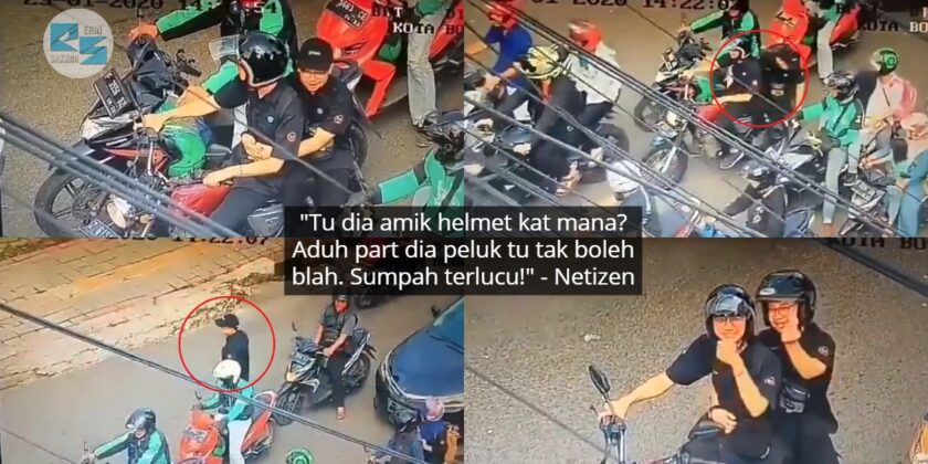 Naik Motor Tak Pakai Helmet Tak Sangka 2 Lelaki Ditegur Dengan Cara