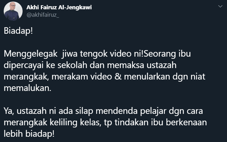 Viral Disuruh Merangkak Satu Kelas, Ustazah Didakwa Dah Banyak Cederakan Murid?