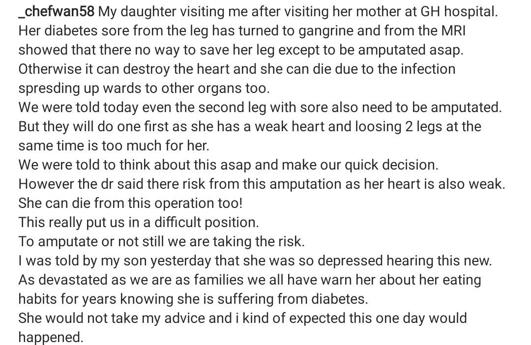 Kaki Dipotong Sebab Diabetes, Chef Wan Rela Jaga Ex-Wife Siap Bawa Balik Rumah