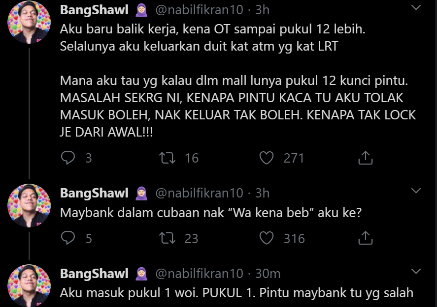 Terkunci Dalam Bank Jam 1 Pagi, Pemuda Cerita Detik Cemas Cuba Selamatkan Diri