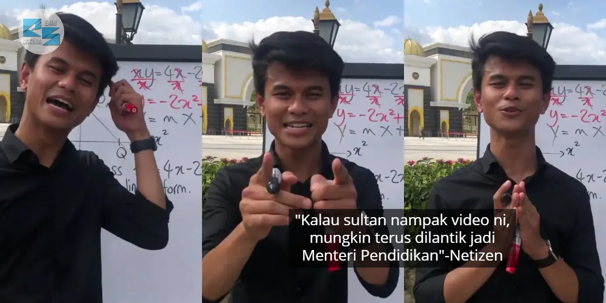 [VIDEO] Tak Cukup Geng Wartawan, Guru Ini Pula Ajar Addmath Depan Istana Negara