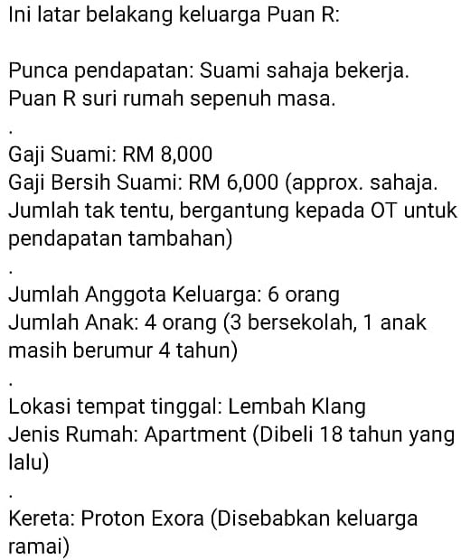 Demi Tanggung Anak-Anak, Realitinya Mak Ayah Gaji RM6,000 Sebulan Pun Tak Cukup