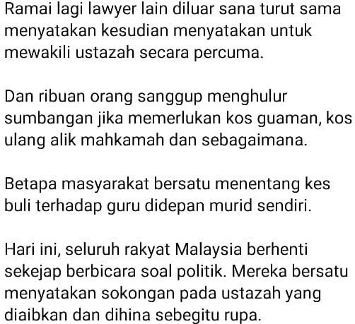 Permohonan Maaf Saja Tak Cukup, Ustazah Disaran Tegakkan Maruah Pendidik
