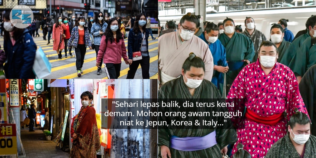 Malaysia Baru Nak Bebas Koronavirus, Namun Wanita Baru Balik Jepun Bawa Wabak
