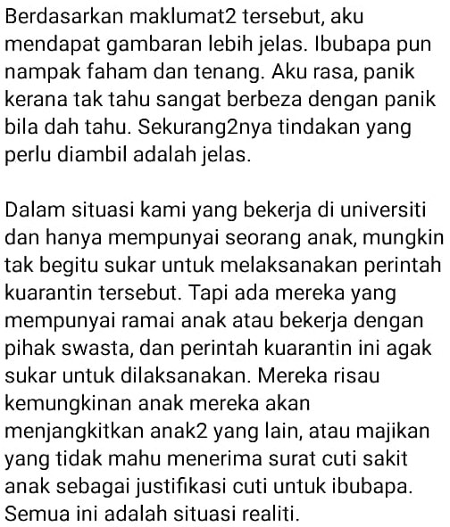 Anak Dikuarantin 14 Hari, Ikuti Kisah ‘Berselisih’ Dengan COVID-19 Di Sekolah