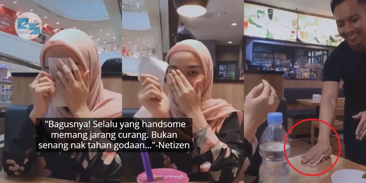 [VIDEO] Berani Bagi Surat Usya Abang Waiter, Gadis ‘Terciduk’ Bila Tahu Jawapan