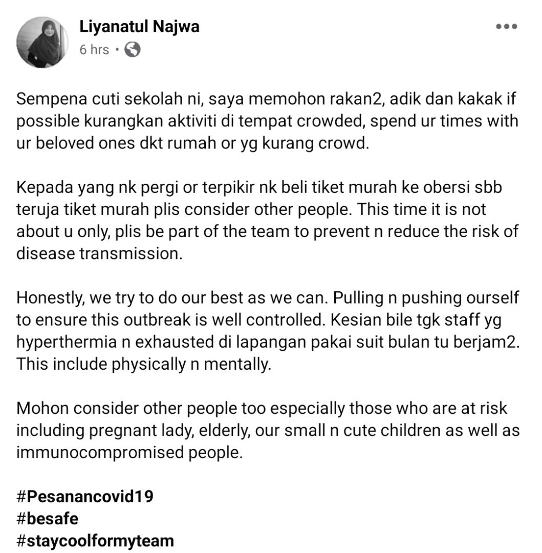Ramai Berdegil Holiday Waktu Covid-19 Makin Teruk, Petugas Rayu Usahlah Selfish