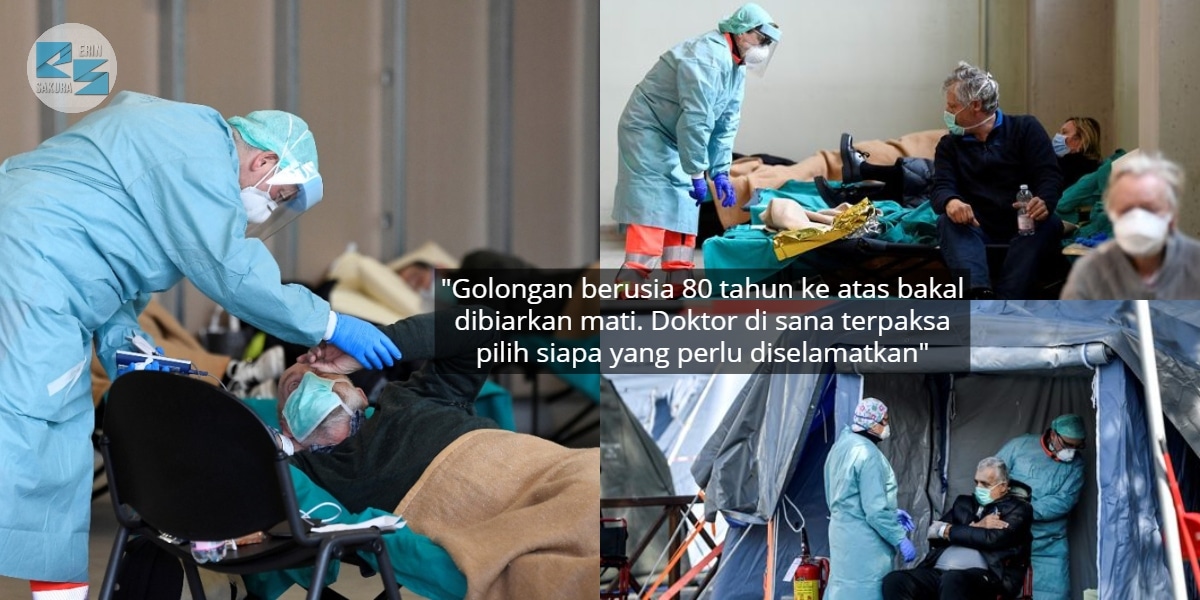 Catat Kematian Tinggi, Itali Bakal Sekat Hak Rawatan Warga Emas Hidap COVID-19