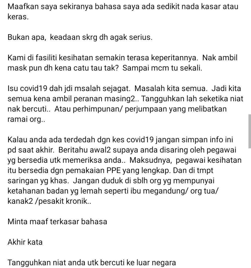 Ramai Berdegil Holiday Waktu Covid-19 Makin Teruk, Petugas Rayu Usahlah Selfish