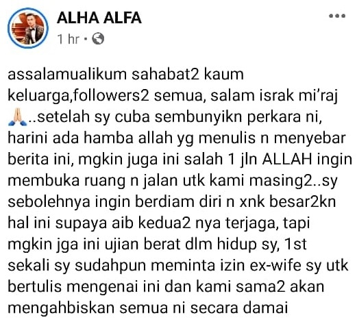 Isteri Stres Hidup Sibuk Bekerja, Datuk Alha Alfa Solo Lepas 6 Bulan Berkahwin