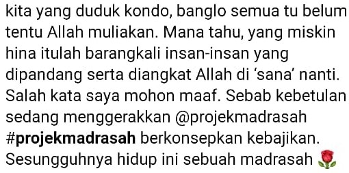 “Jangan Pandang Rendah Penduduk Setinggan Sebagai Low Class” – Fedtri Yahya
