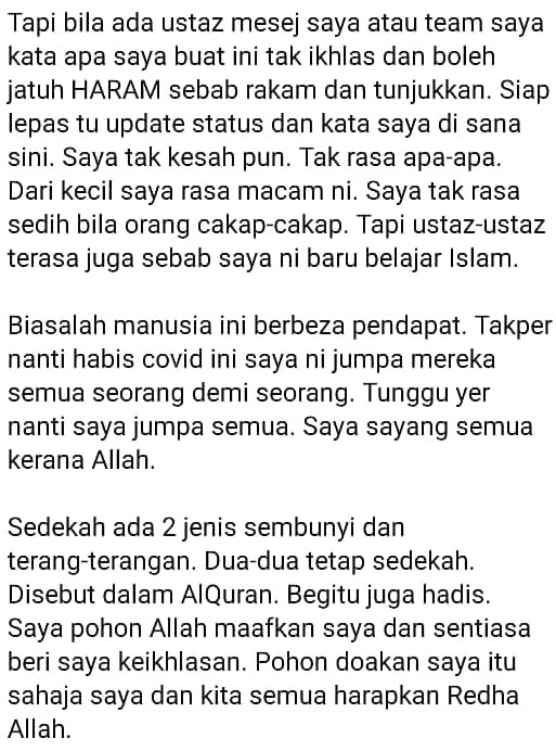 “Saya Salah, Tak Pandai” – Ebit Lew Ulas Dikecam Tayang Bagi Sumbangan COVID-19