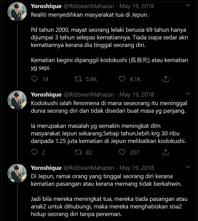 Sepi Hidup Single Sampai Ke Tua, Inilah Hakikat ‘Kodokushi’ Yang Ramai Tak Tahu