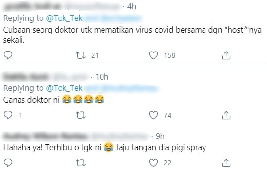 [VIDEO] Padah Bersin Depan Staf Medik, Habis Satu Badan Mak Cik Kena ‘Sembur’