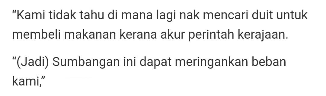 Yang Miskin Terpaksa Makan Ubi Sebab Beras Habis, Si Kaya Masih Nak Cemburu?