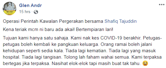 [VIDEO] Suruh Berkurung Tapi Sibuk Joging, Bila Kena Tengking Tahu Cabut Lari