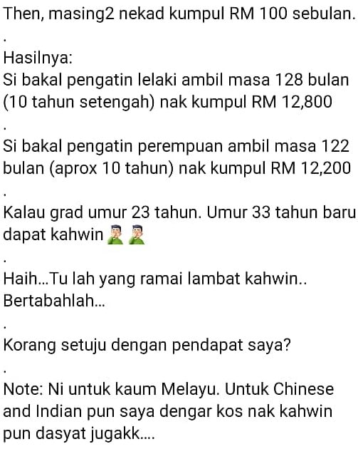 “Majlis Sehari, Tapi Hutang Bertahun” – Kos Kahwin Punca Bujang Senja Meningkat