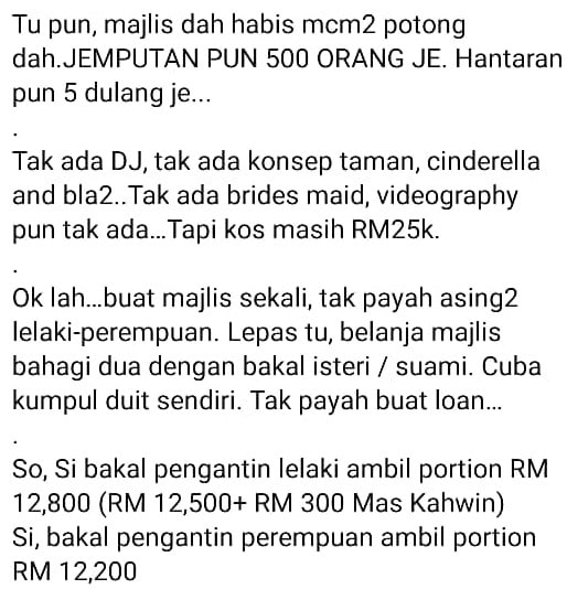 “Majlis Sehari, Tapi Hutang Bertahun” – Kos Kahwin Punca Bujang Senja Meningkat