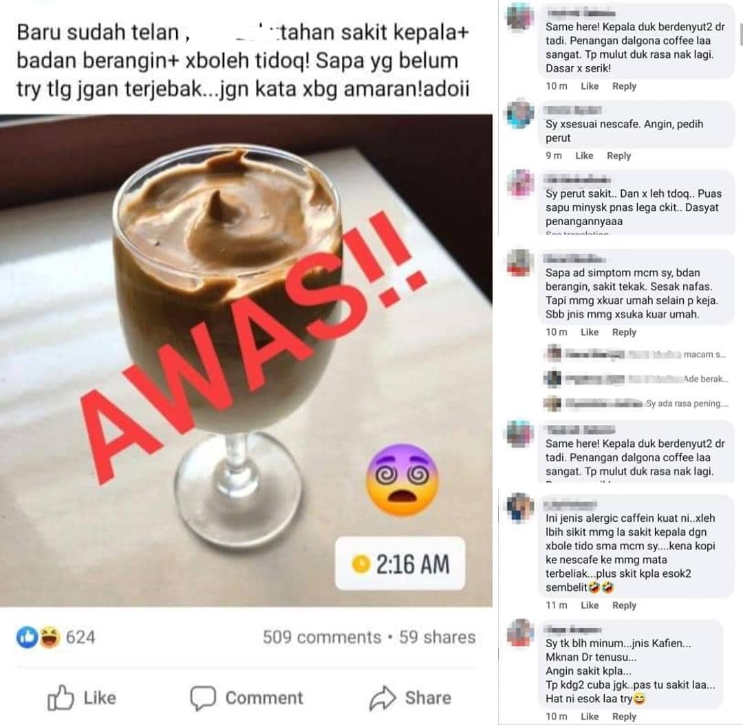 Netizen ‘Kemaruk’ Buat Kopi Dalgona, Waspada Risiko Masalah Jantung & Tulang