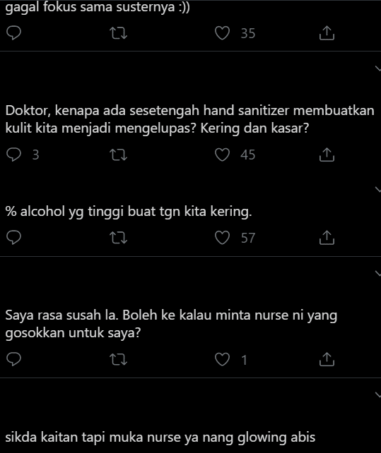 Nurse Tunjuk Cara Pakai Hand Sanitizer, Tak Sangka Ramai Pula Terjatuh Cinta
