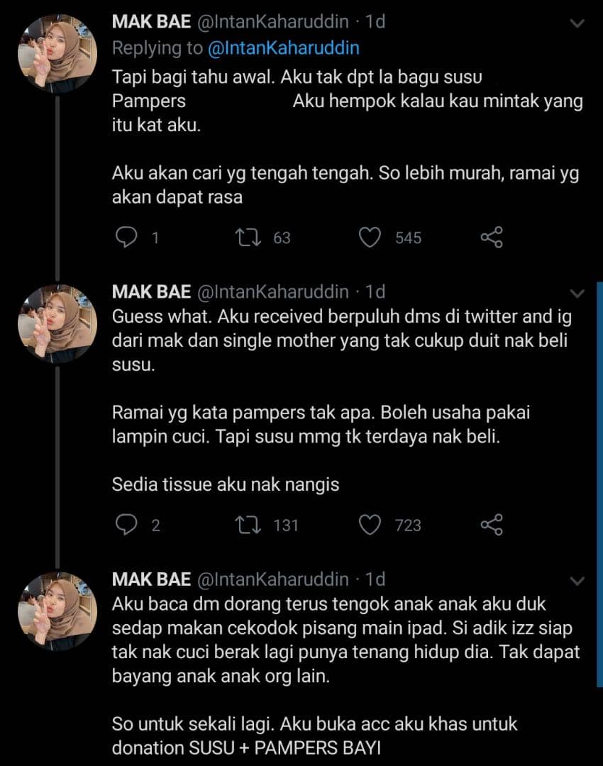 Korek Duit Beli Susu & Terpaksa Cuci Lampin Anak, Realiti Family Daif Musim PKP