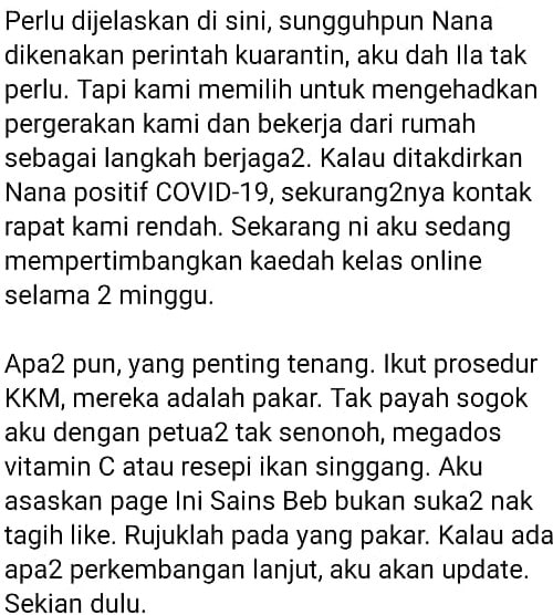 Anak Dikuarantin 14 Hari, Ikuti Kisah ‘Berselisih’ Dengan COVID-19 Di Sekolah