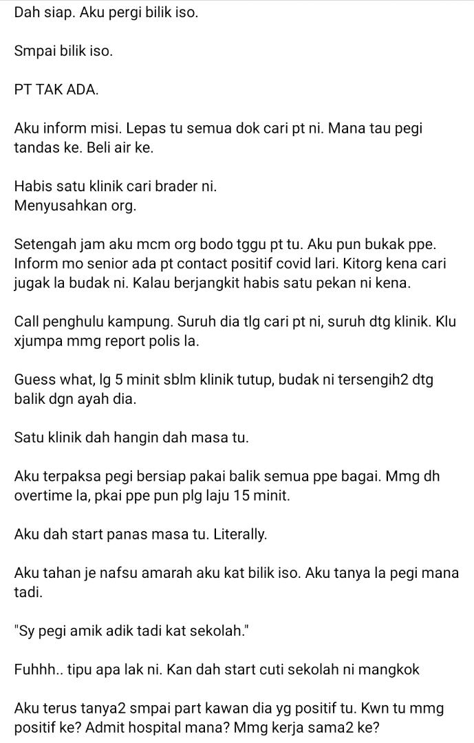 Sanggup Tipu COVID-19 Demi Dapat MC, Doktor Hilang Sabar Hadap Sikap Orang Awam