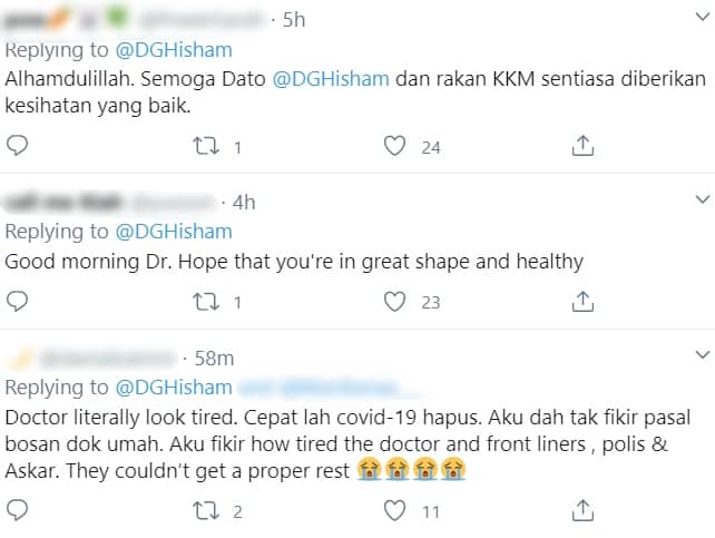 Nampak Letih Selalu Lawan COVID-19, Ramai Doakan KP Kesihatan Dapat Rehat Cukup
