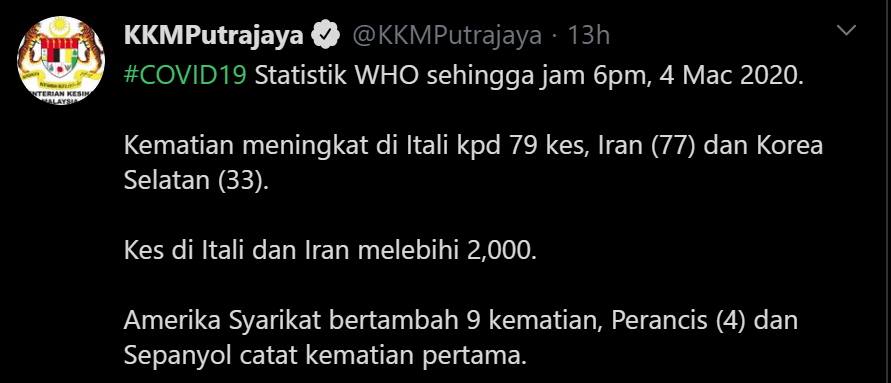 Malaysia Hadap Gelombang Kedua Koronavirus, Cuti Sekolah Nanti Mohon Beringat