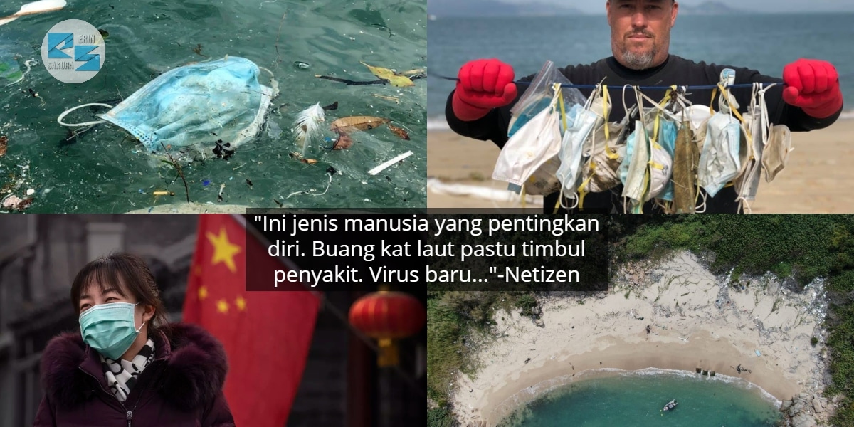 Catat Angka Tertinggi Covid-19, Pantai Hong Kong Tercemar Dengan Mask Terpakai
