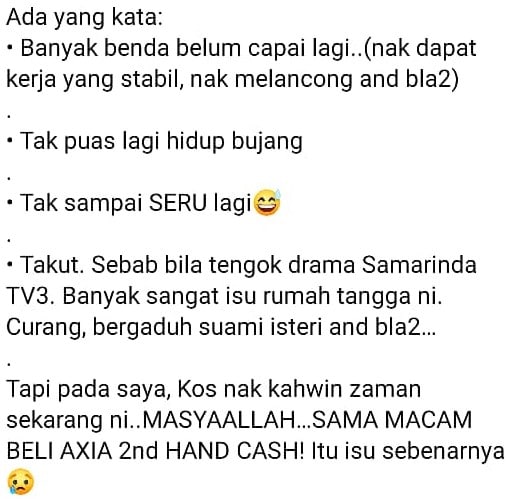 “Majlis Sehari, Tapi Hutang Bertahun” – Kos Kahwin Punca Bujang Senja Meningkat