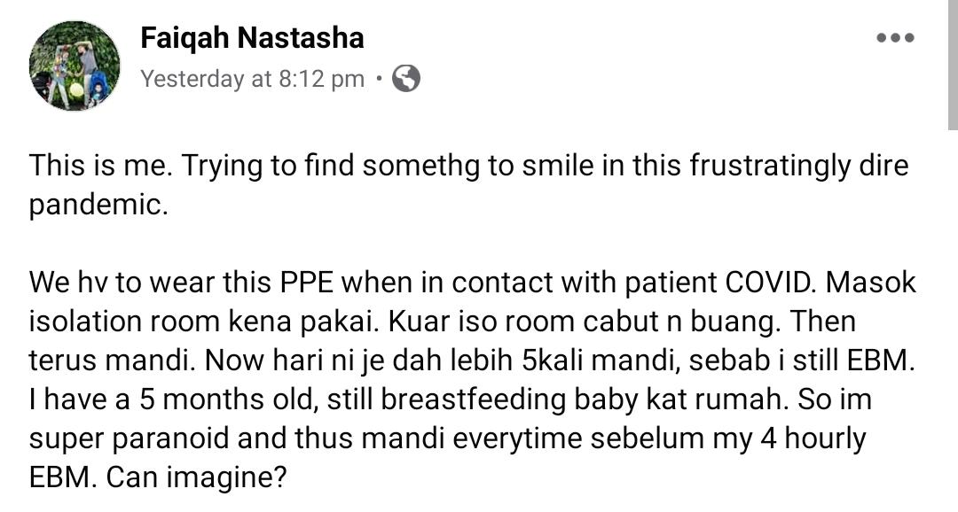 Berhempas Rawat COVID-19, Balik Rumah Sampai Takut Nak Breastfeed Anak Sendiri