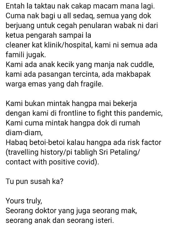 [VIDEO] Anak Merengek Sebak Mahu Ibu, Terpaksa Kuarantin Sebab Risiko COVID-19