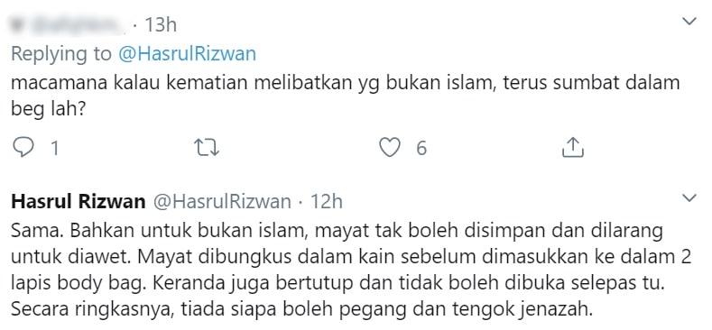 Virus Masih Boleh Tular, Lelaki Dedah Tatacara Urus Kematian Penghidap COVID-19