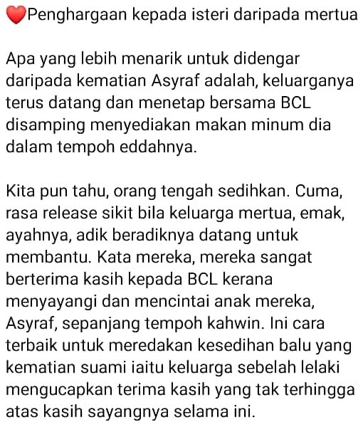 Suami Tiada Masih Disayangi Mentua, BCL & Keluarga Sinclair Wajar Jadi Tauladan