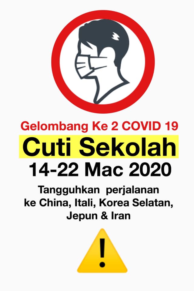 Malaysia Hadap Gelombang Kedua Koronavirus, Cuti Sekolah Nanti Mohon Beringat