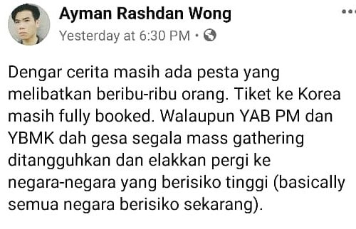 Tiket Ke Korea Masih Penuh, Masyarakat Kurang ‘Sense Of Crisis’ Lawan COVID-19