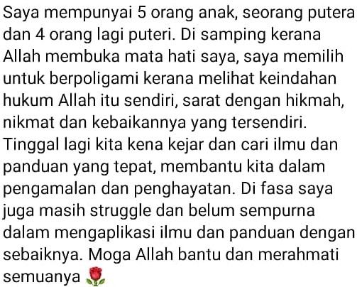 Hampir Setahun Amal Poligami, Wanita Dedah Hikmah Hadiahkan ‘Madu’ Buat Suami