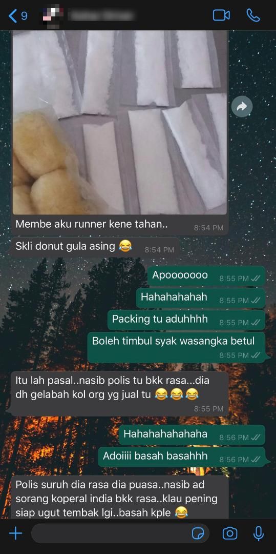 Gara-Gara Donut Siap Bungkusan ‘Serbuk Putih’, Runner Menggelupur Ditahan Polis