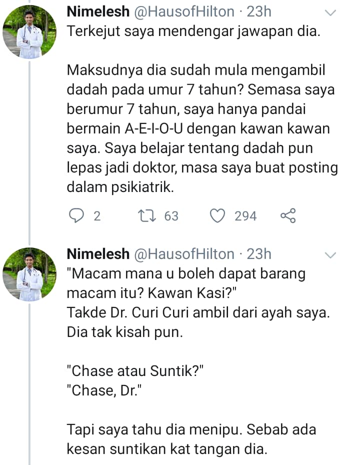 Ketagih Sejak Darjah 1, Doktor Terkejut Remaja Curi Dari Stok Ayah Sendiri