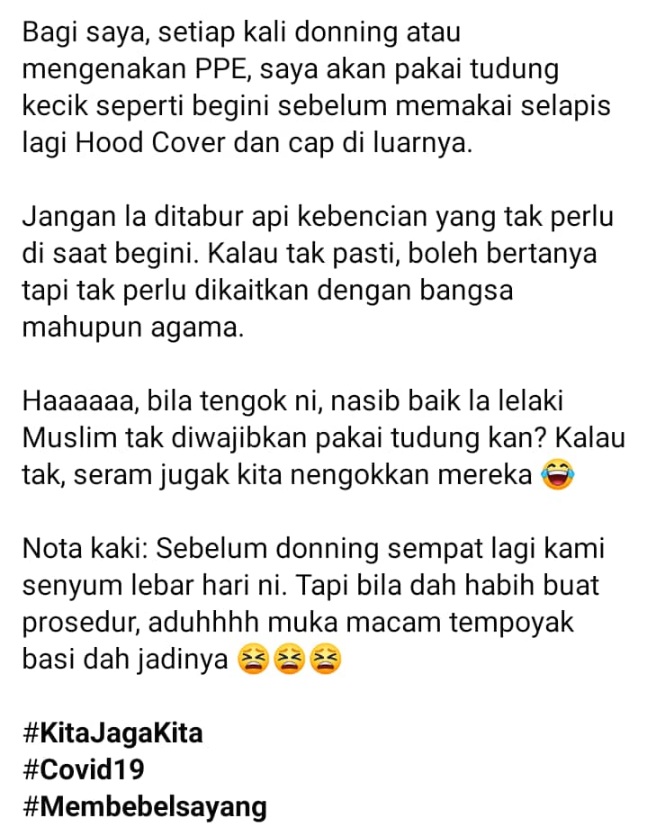 Dana RM280K Untuk Tudung Frontliner Dipertikai, Doktor Dedah Realiti Sebenarnya