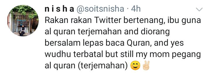 Bacaan Tak Lancar Sangat, Detik Si Ibu Pimpin Ayah Mengaji Quran Cetus Sebak