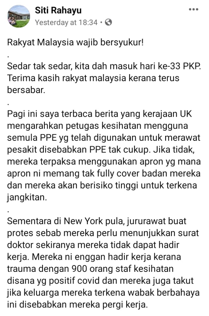Frontliners Malaysia Dilayan First Class, Negara Lain Nurse Pun Buat Protes