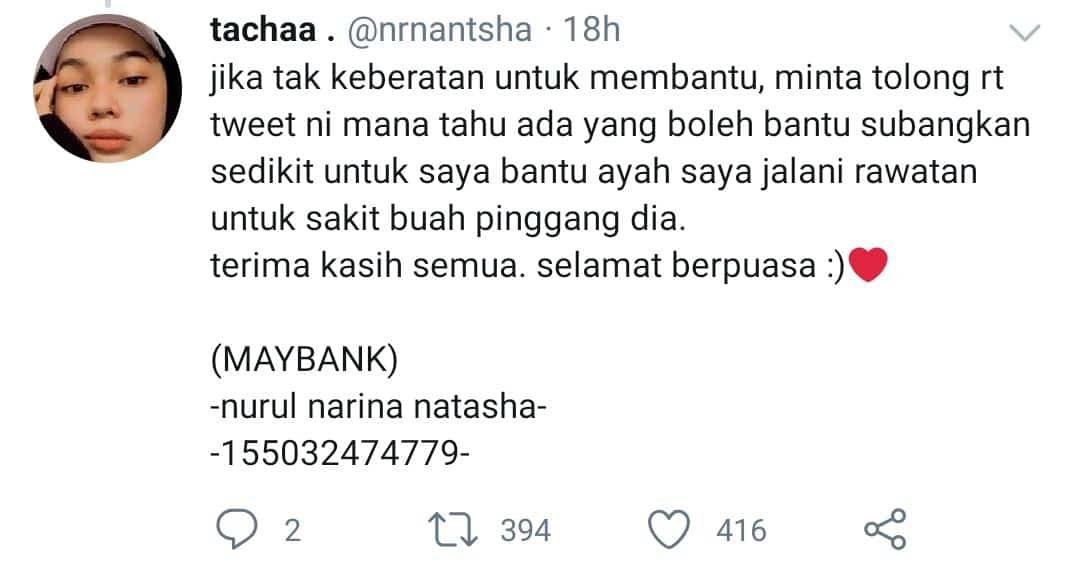 “Aku Tak Sanggup Nak Rasa Kehilangan Lagi” -Gadis Buntu Kos Rawatan Ayah Tinggi