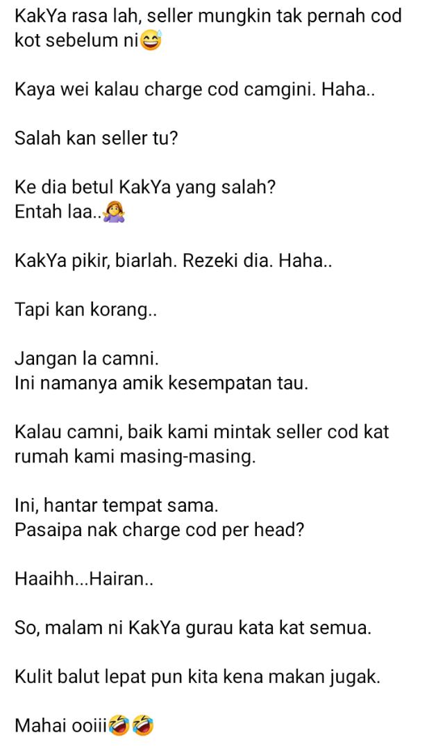 Cuma Order Kuih Kampung, Terus Terkejut Beruk Bila Kena Bayar COD Dekat RM100
